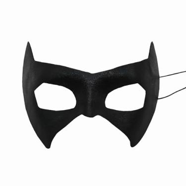 Imagem de HGJST Masquerade Mask for Men Black, Halloween Venetian Adult Masquerade Masks, Black Mardi Gras MaskBF