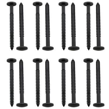 Imagem de ZZLZX 16 peças de pregos de placa de fixação de obturador 7,5 x 1,5 x 0,7 cm para placa externa de vinil para obturador de madeira âncoras de prego