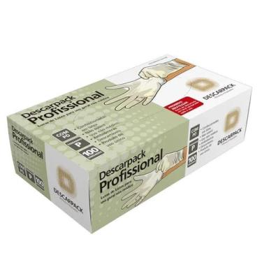 Imagem de Luva Látex Profissional Não Médica C/Pó 100UN - Descarpack, P