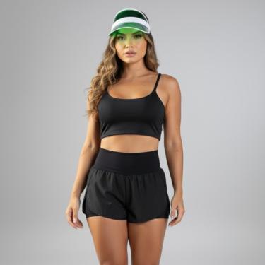 Imagem de Conjunto Feminino Fitness Top Suplex e Short Duplo Boxer-Feminino
