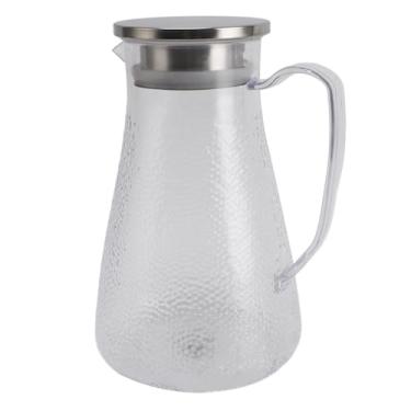 Imagem de YOUTHINK Jarra de água Com Tampa, Chaleira Acrílica Transparente para Bebidas Frias, Capacidade de 1500ml para chá Gelado, Limonada ou Leite (Estilo 4)