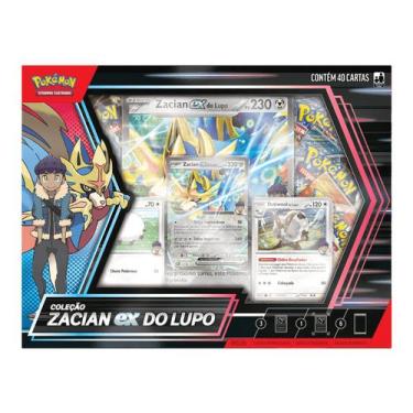 Imagem de Box Pokemon Coleçao Zacian ex Do Lupo Cartas Pokemon - Copag