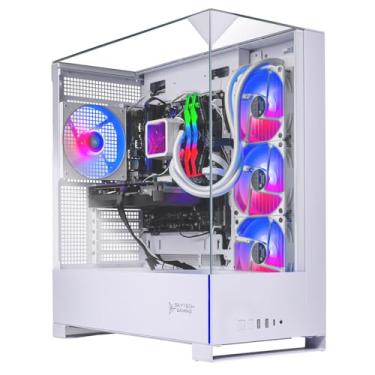 Imagem de Skytech Gaming PC para jogos King 95, AMD Ryzen 7 9700X 3,8 GHz, AMD RX 9070 16 GB, SSD NVMe Gen4 1 TB (1 TB SSD, 32 GB DDR5 RAM 6000, 750W Gold PSU 360 GB AIO, WLAN, Win 1111, computador