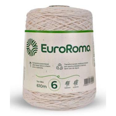 Imagem de BARBANTE EUROROMA 600 GR FIO 6 CRU 610 METROS - Algodão Reciclado