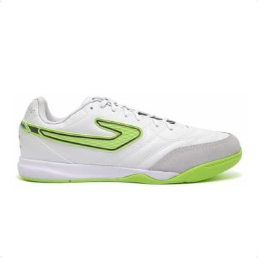 Imagem de Chuteira Indoor Masculina Topper Maestro Club V Branco E Verde, Branco