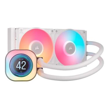 Imagem de Water Cooler Corsair iCUE LINK TITAN 240 RX LCD AIO, 240mm, AMD e Intel, Branco - CW-9061025-WW-Unissex