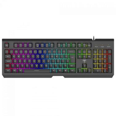 Imagem de Teclado Gamer T-Dagger Nova, RGB, Membrana, Full Size, ABNT2, Preto - Preto - Unissex - Único-Unissex