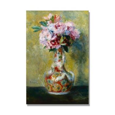 Imagem de NHLDZYH Arte floral vintage natureza morta, pintura botânica clássica, decoração de casa quente para sala de estar e sala de jantar. C44. 50x70cm-19,6x27,5 pol. Somente tela
