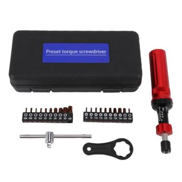 Imagem de Fafeicy Kit de Chave de Fenda de Torção Mecânica Chave de Fenda Predefinida Ajustável Com Faixa de 1 6N.m para Reparo de Máquinas de Bicicleta Soquete Sextavado de 1/4 de Polegada 19