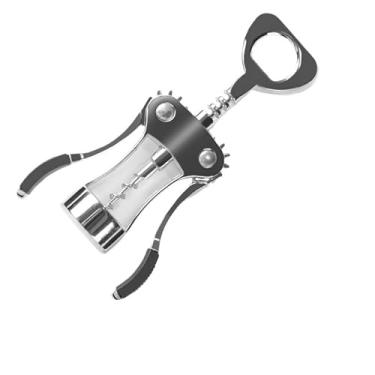 Imagem de Abridor de garrafa portátil de aço inoxidável, abridor de garrafa em espiral, abridor de rolha de vinho, utensílio de cozinha multifuncional, 1 peça (tipo f)