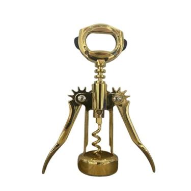 Imagem de Abridor de vinho dourado com asas saca-rolhas abridor de garrafa de cerveja liga de zinco engrossado acessórios de cozinha abridor de ouro Drop Ship (tipo a)