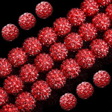 Imagem de 50 peças 16 mm contas grossas de strass de resina redonda bola de discoteca contas de chiclete para mulheres colar pulseira fabricação de joias cordão de telefone acessórios de cabelo artesanato DIY