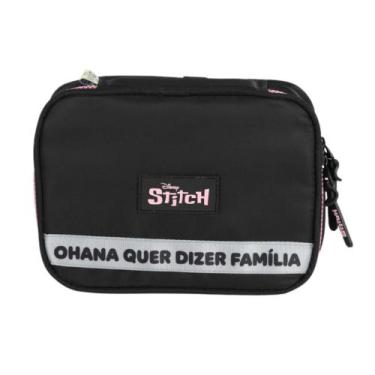 Imagem de Estojo Box Stitch Ohana Preto Luxcel Lançamento 2026