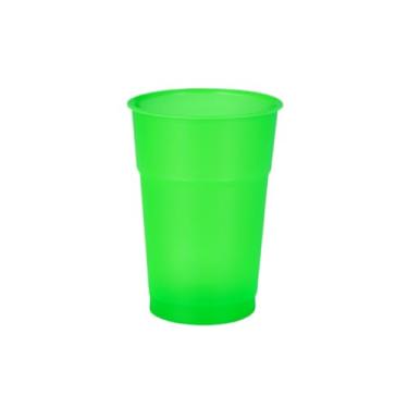 Imagem de 100 Copos Neon 300ml – Brilha na Luz Negra | Festas e Eventos- Brilha na Luz Negra para Festas, Baladas, Eventos Temáticos e Decoração(100 Verde)