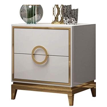 Imagem de Mesa de cabeceira mesa de cabeceira moderna minimalista de aço inoxidável armário de canto mesa de cabeceira prateleira de cabeceira pequena mesa lateral mesa de corredor