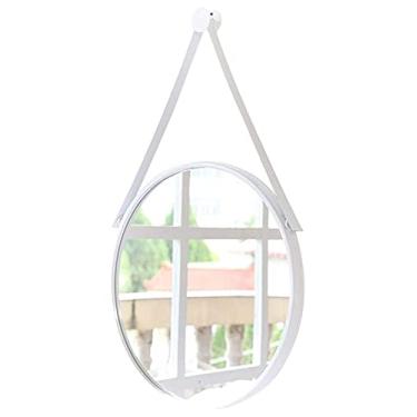 Imagem de Espelho de maquilhagem espelho de casa de banho mesa de vestir montada na parede espelho de casa de banho espelho de casa de banho espelho de parede para casa de banho espelhos para secretária (cor: