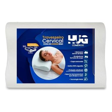 Imagem de Travesseiro Ortopédico Cervical Nasa Anatômico - Hug