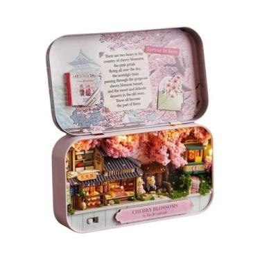 Imagem de Casinha De Bonecas De Madeira DIY Para Meninas, Kit De Montagem De Tea