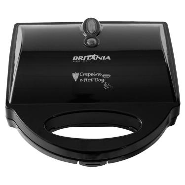 Imagem de Crepeira e Hot Dog Britânia Com Capacidade de 6 Crepes Manual de Receitas 127V
