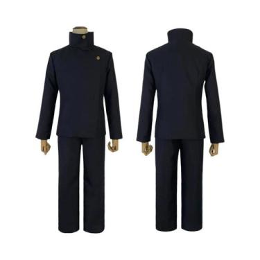 Imagem de Fantasia Cosplay Fushiguro Megumi Azul Escuro Com Peruca, Jaqueta, Cal