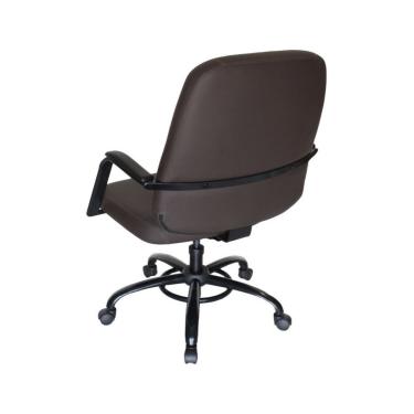 Imagem de Cadeira Plus Size até 200kg com Base Giratória Linha Plus Size Marrom