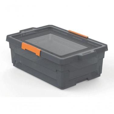 Imagem de Caixa Organizadora Tramontina T-force Fumê 40 Litros