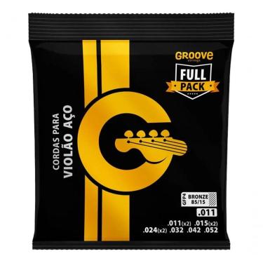 Imagem de Jogo De Cordas P-violão Bronze 85-15 Groove 0.011"-0.052" Gfp4