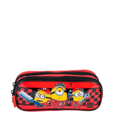 Imagem de Estojo Escolar Sestini 2 Comp Meu Malvado Favorito Vermelho