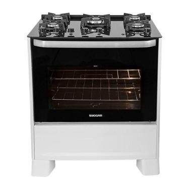 Imagem de Fogão Best Glass 5 Queimadores Branco FGVBG510BR Suggar Bivolt