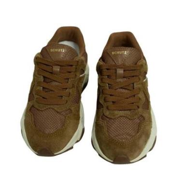 Imagem de Tenis Moda Feminino Schutz St 2940 Marrom-Feminino