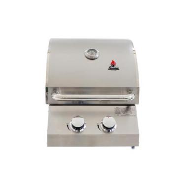 Imagem de Churrasqueira a Gás de Embutir Chaleur Grill 2 Queimadores para Bancad