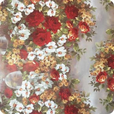 Imagem de Toalha de Mesa Térmica PVC No Metro Impermeável Estampada 1,40m Largur