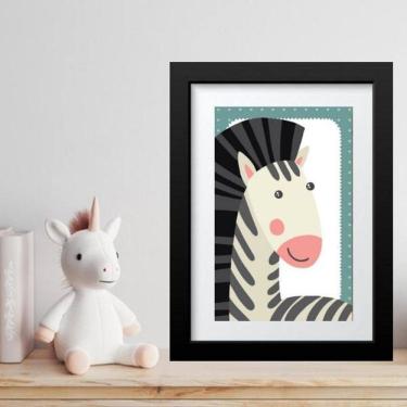 Imagem de Quadro Infantil Safari Zebrinha- 60X48Cm