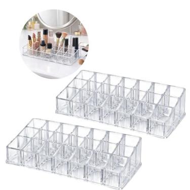 Imagem de 2 Organizador de Cosméticos Acrilico 24 Divisórias Batom - Inter