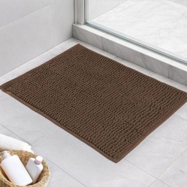 Imagem de Tapete Banheiro Macarrão Bolinha Popcorn Antiderrapante Macio Absorven