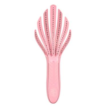 Imagem de Wet Brush Escova desembaraçadora Go Green Hair Curl – Rosa pálido – Cerdas desembaraçadoras IntelliFlex ultra-macias deslizam através de emaranhados com facilidade – Todos os tipos