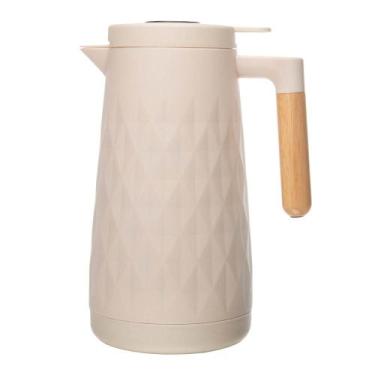 Imagem de Garrafa Térmica Lyor New Diamond de Plástico Branca 1L