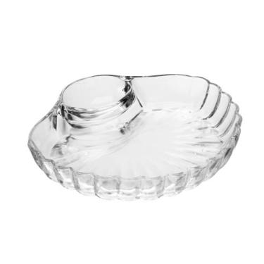 Imagem de Petisqueira Shell com Divisória para Molho 21,5cm x 19,5cm - Wolff