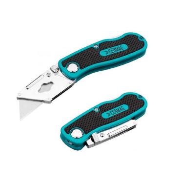 Imagem de Estilete Dobrável Cermag + 5 Lâminas Extras