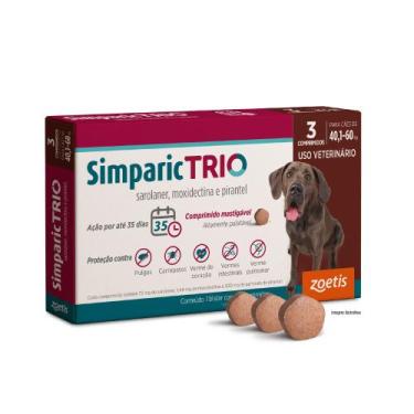 Imagem de Simparic Trio 12mg (40,1 A 60kg) 3 Comprimidos - Zoetis