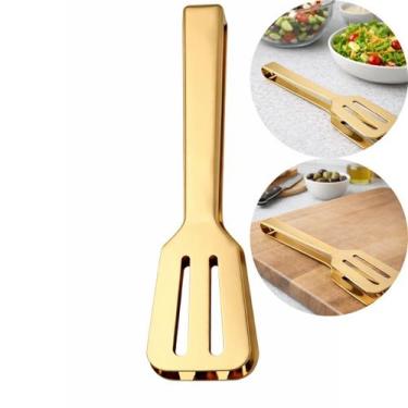 Imagem de Pegador Multiuso Inox Dourado para Servir - Mimo Style
