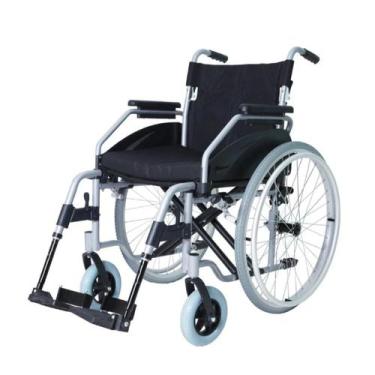 Imagem de Cadeira De Rodas Dobrável Leve Alumínio Hidrolight Suporta 150kg, 46cm