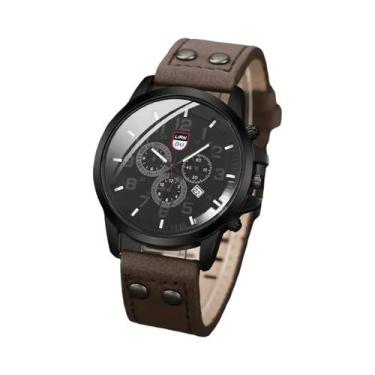 Imagem de Relógio De Pulso Masculino Casual Esportivo De Quartzo Com Pulseira De