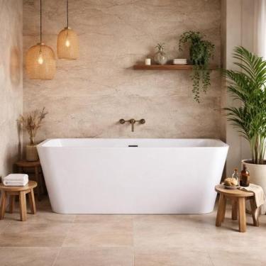 Imagem de Banheira Freestanding Imersão Milão Branco 1,7m PEX