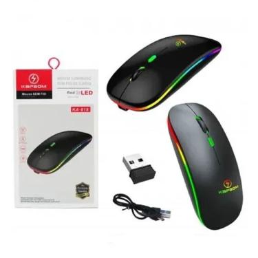 Imagem de Mouse Sem Fio Game Home Office Led Rgb 2.4Ghz Recarregável