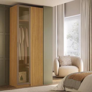 Imagem de Guarda Roupa de Canto Reto Modular Reflecta Altezza Belmax Cor:Branco,