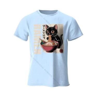 Imagem de Camiseta Masculina Oversized De Algodão Com Estampa De Ramen, Camiseta