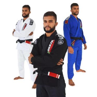 Imagem de Kimono de Jiu Jitsu Xtra-lite Brazil Combat Competidor BJJ Kimono Adul