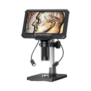 Imagem de Microscópio Digital De 7 Polegadas 1200X 16MP HD Com Luzes Para Reparo