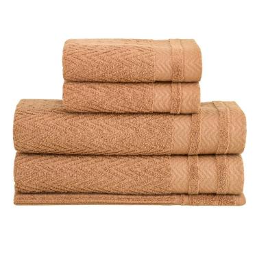 Imagem de Jogo Toalhas Banho Buddemeyer 5p Soul Extra Soft Caramelo